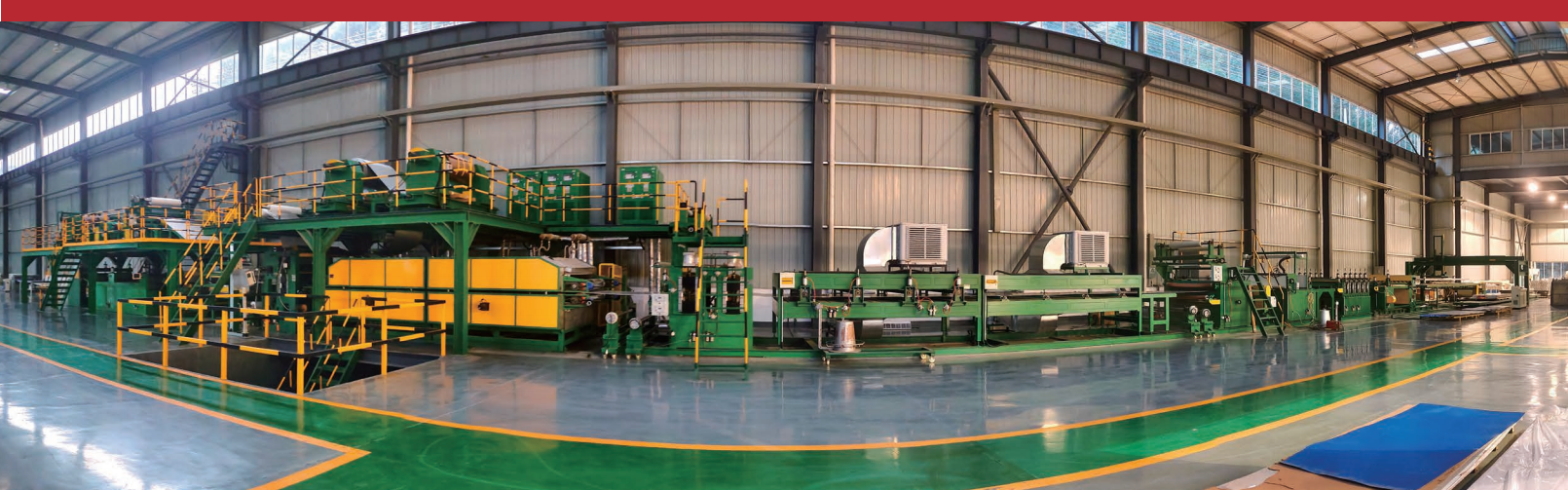 Linia do produkcji aluminiowych paneli kompozytowych o strukturze plastra miodu