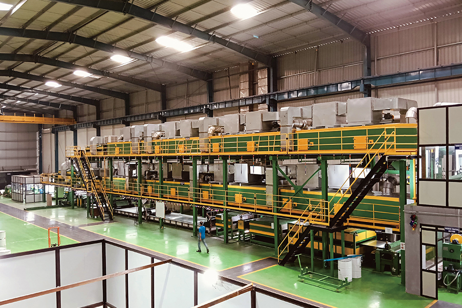 Linia produkcyjna do podwójnego pieczenia z podwójną powłoką aluminiową