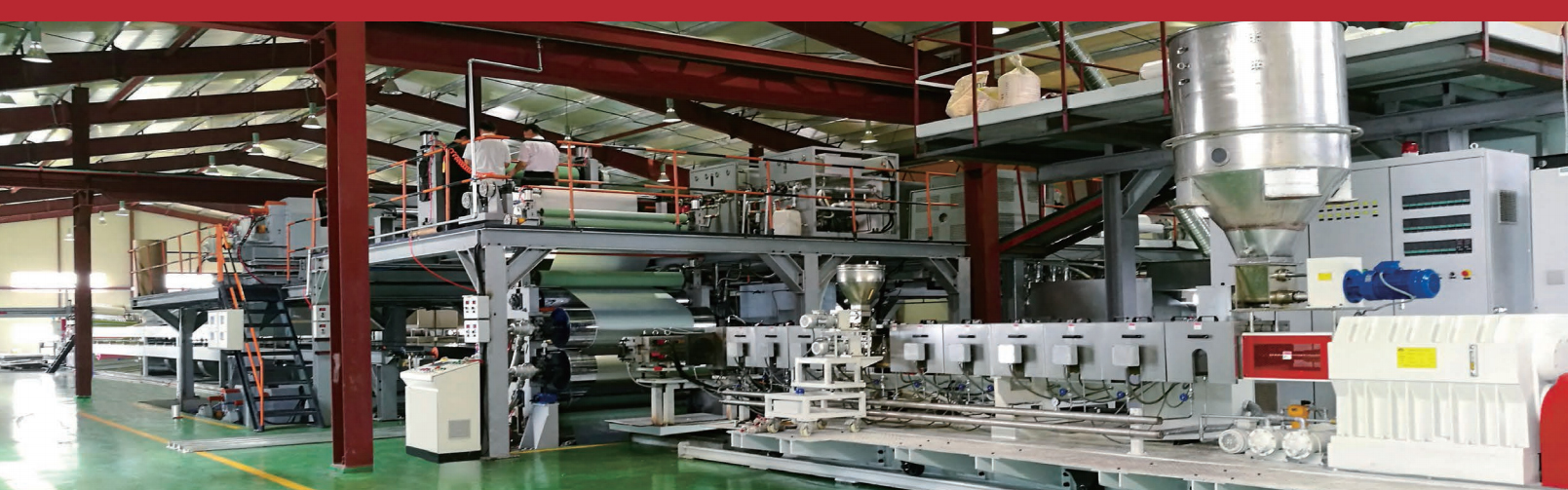 Linia produkcyjna metalowych paneli kompozytowych (MCP) do przyczep ciężarówek